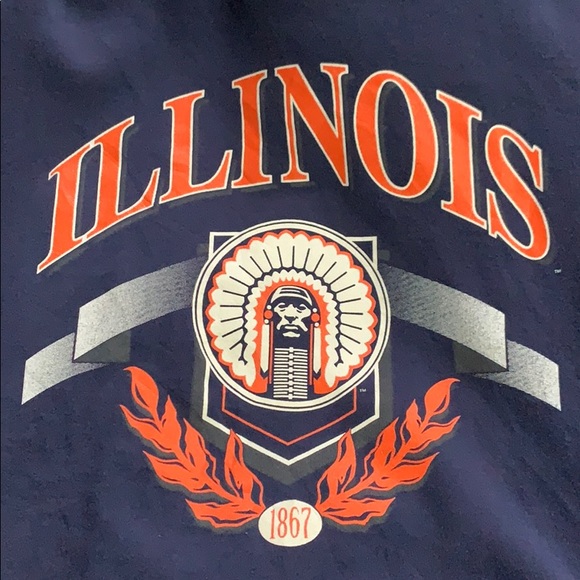 SOLD!! Vintage Illinois Sweatshirt - Picture 2 of 6